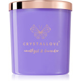 Crystallove Crystalized Scented Candle Amethyst &amp; Lavender lum&acirc;nare parfumată 220 g