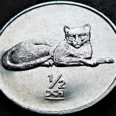 Moneda FAO 1/2 CHON - COREEA de NORD, anul 2002 * cod 2709 - UNC DIN FASIC!