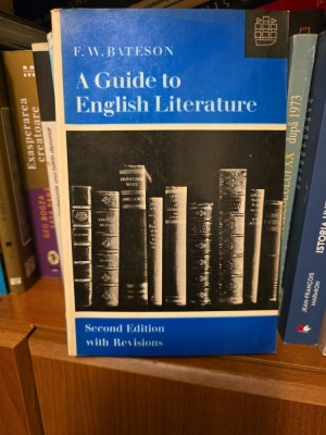A Guide to English Literature - F. W. Bateson foto