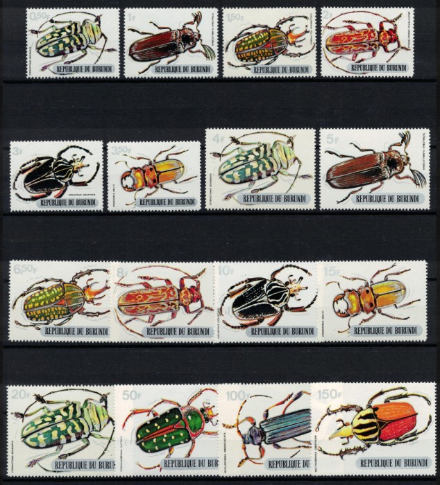 BURUNDI 1970 - Gandaci/ serie completa MNH (CV36&euro;)