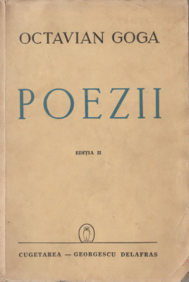 Octavian Goga - Poezii (1942) foto
