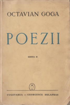 Octavian Goga - Poezii (1942) foto