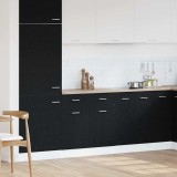 VidaXL Cabinet cu sertar &icirc;n stejar negru, 80 x 46 x 81.5 cm, din lemn prelucrat
