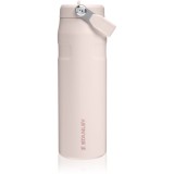 Stanley IceFlow&trade; Flip Straw Bottle sticlă inoxidabilă pentru apă cu pai Rose Quartz 710 ml