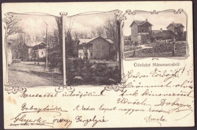 251 - MARAMURES, Litho, Romania - old postcard - used - 1903 foto