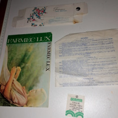 LOT 4 AMBALAJE VECHI ROMANESTII / COSMETICE FARMEC ETC..