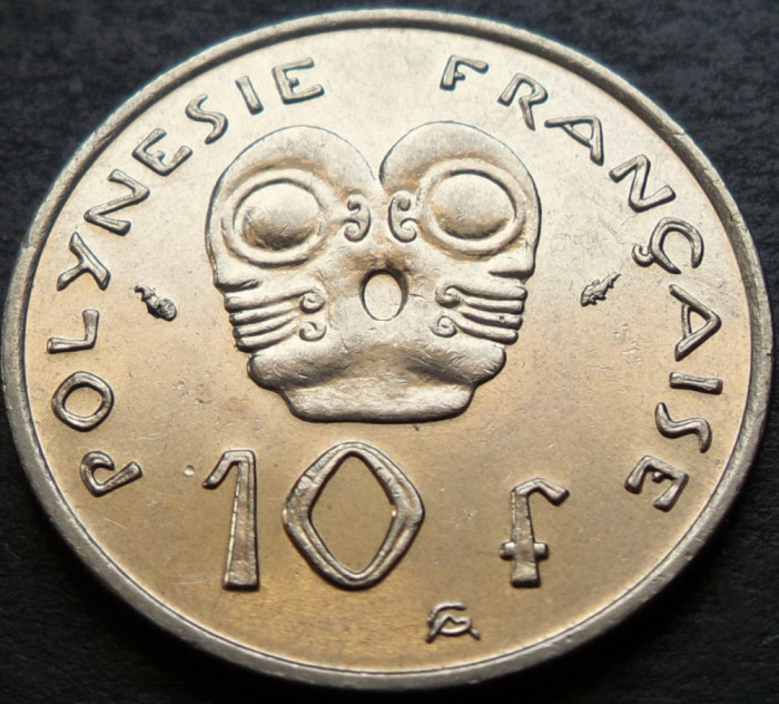 Moneda exotica 10 FRANCI - POLYNESIE / POLINEZIA FRANCEZA, anul 1982 * cod 3178