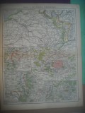 HOPCT DOCUMENT-HARTA VECHE NR 49 GERMANIA RAZBOI 1918 -D=320/250 MM LEIPZIG 1918, Europa, Documente