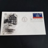 1974 SUA Bicentenar Primul Congres Continental-Plic Filatelic , Vintage