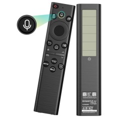 Telecomanda compatibila Samsung BN59-01385A, comanda vocala, incarcare panou solar si USB-C, Negru