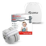 Casti antifonice pentru bebelusi si copii LUVLU&trade;, 0-36 luni, Confortabile, Fara presiune pe fontanela, Banda elastica antialunecare, Anulare zgomot 25