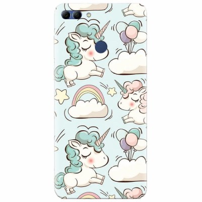 Husa silicon pentru Huawei Y9 2018, Unicorns And Clouds foto