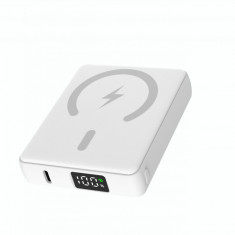 Baterie Magnetica Wireless 20.000 mAh fara fir 15w, cu incarcare rapida, Quick Charge pentru iPhone, Android