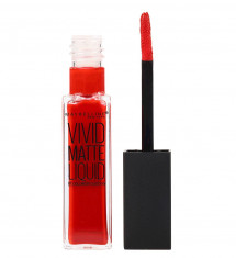 Ruj lichid mat Maybelline New York Color Vivid Matte Liquid, 25 Orange Shot, 8 ml foto