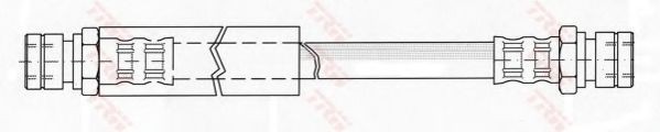 Conducta / cablu frana MERCEDES G-CLASS (W461) (1990 - 2016) TRW PHA247