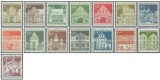 Germania 1966 - cladiri, serie neuzata
