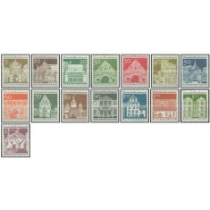 Germania 1966 - cladiri, serie neuzata