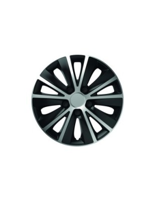 Set capace roti 15` silver&amp;amp;black rapide 4buc foto