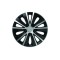Set capace roti 15` silver&amp;black rapide 4buc