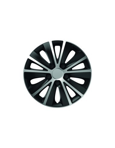 Set capace roti 15` silver&amp;black rapide 4buc