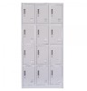 Vestiar metalic Premium pt. valori cu 12 compartimente, 900x400x1850 mm (LxlxH), Asamblat, PLUS