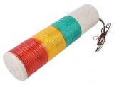 Coloană de Semnalizare LED Roșu/Ambră/Verde 24V