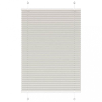 vidaXL Jaluzea plisată gri deschis 85x150cm Lățime țesătură 84,4 cm foto