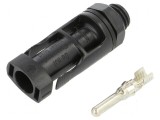 Conector solar tată drept 2,5-6mm&sup2; crimpat 1,5kV