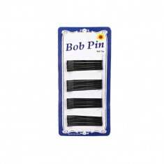 Agrafe pentru par Bob Pin, Negre, 6.2cm