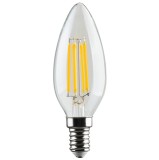 Bec LED filament Hoff lumanare E14 4.9W 600lm lumina calda 2700 K