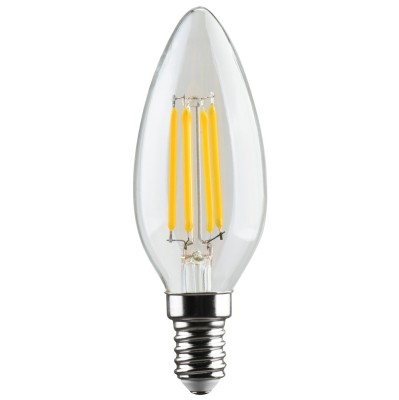 Bec LED filament Hoff lumanare E14 4.9W 620lm lumina neutra 4000 K foto