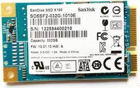 SSD Sandisk SD5SF2-032G-1010E mSATA 32GB X100 foto