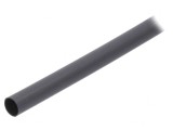 Manșon termocontractabil cu adeziv negru 12mm 1,2m