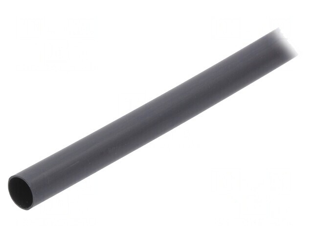 Manșon termocontractabil cu adeziv negru 12mm 1,2m