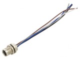 Conector M8 Femelă 5 Pin Montare Panou 3A