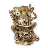 Statueta STEAMPUNK cu craniu de pisica SP-13, Abstract