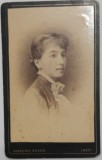 Foto veche CDV studiou romanesc BERNHARD BRAND Jassy pictor fotograf sec XIX rar