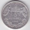 Ungaria 5 Korona (5 Corona) 1900, Europa, Argint