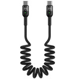 Cablu de date Mcdodo Omega Series Retractabil Type-C la Type-C 1.8m Black