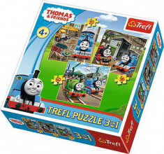 Puzzle Trefl 3in1 Thomas intra in actiune foto