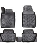 Covorase Auto Cauciuc Tip Tavita Ford Ecosport II 2012- Umbrella Negre Impermeabile Bordura 3cm Anti-alunecare