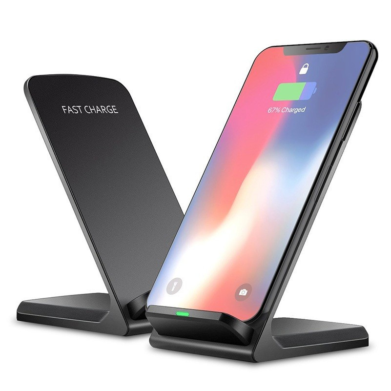 Incarcator wireless FAST Charge mod stand pt iPhone X 8 Samsung Note 8 S9  S8 | Okazii.ro
