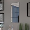 Gossi placi oglinda fara margini 20,5 cm, 8 buc., sticla
