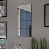 vidaXL Plăci oglindă fără margini 20,5 cm, 8 buc., sticlă