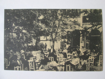 Carte poștala Sibiu:Cofetăria din parc,necirculată circa 1917 foto