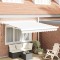 Gossi marchiza retractabila automata alba 300x250 cm, marchiza de schimb Gossi pentru cadru de 3x2.5 m alb
