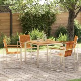Cumpara ieftin Set de masă pentru grădină 5 pcs Lemn Solid de Acacia