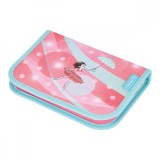 Cumpara ieftin Penar echipat fete, 1 fermoar, Dimensiuni 20.3x3.5x14cm, Motiv Ballet Love, Herlitz