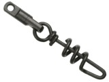 Agrafa Cu Vartej Mikado Heavy Swivel With Screwed Snap 6mm, Black Matt, 5Buc/plic