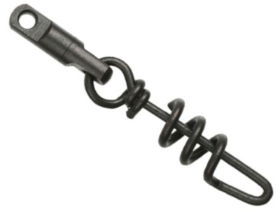Agrafa Cu Vartej Mikado Heavy Swivel With Screwed Snap 6mm, Black Matt, 5Buc/plic foto